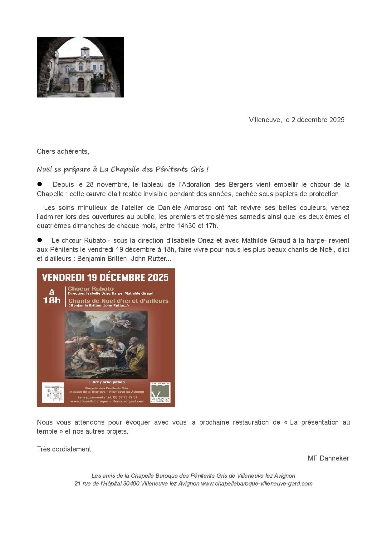 2025 12 02 lettre adherents decembre 25