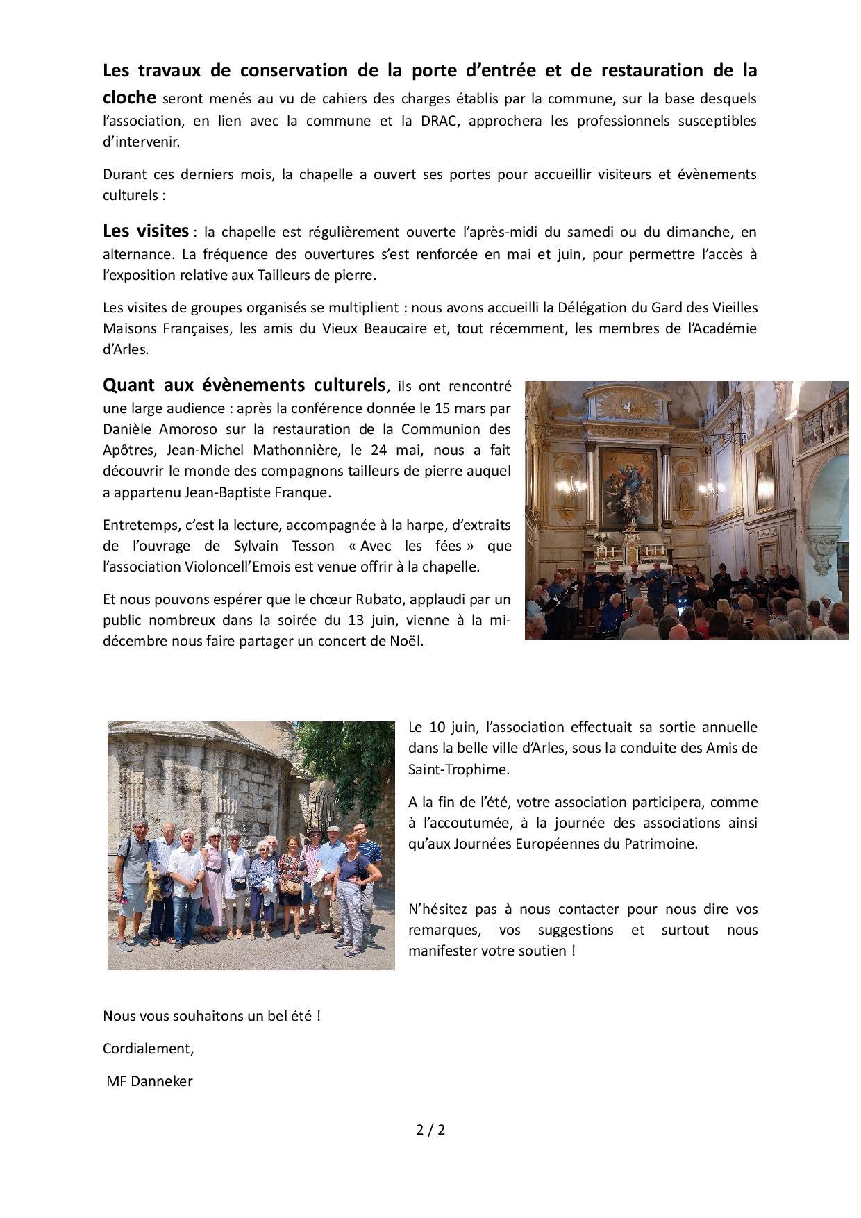 Lettre adherents ete 25 02